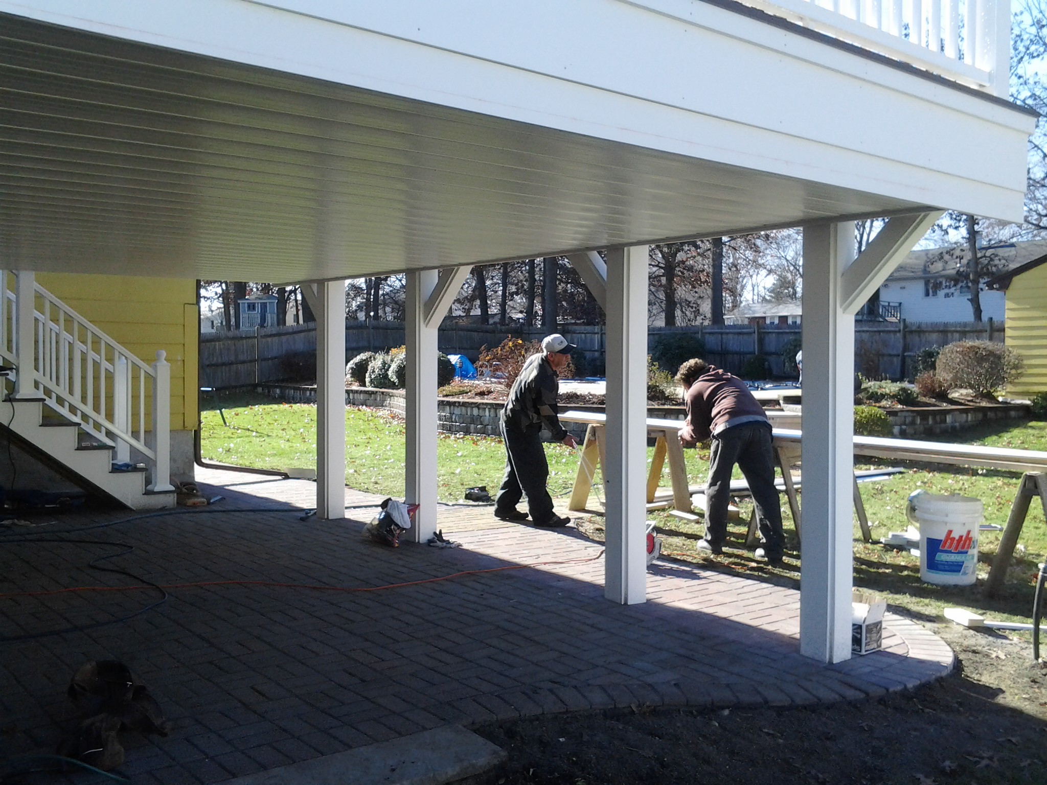 Protected deck underside