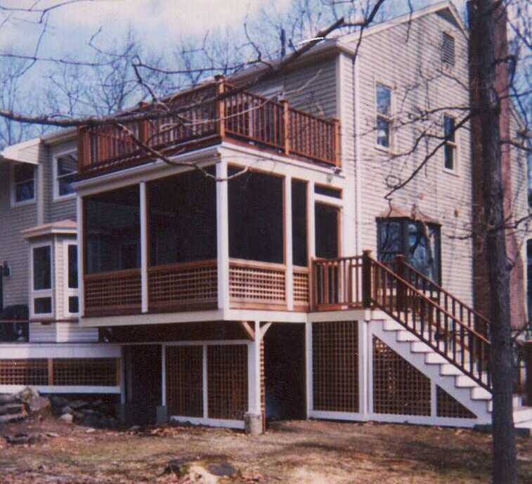 Screened 3-Season Room, Outside Stair