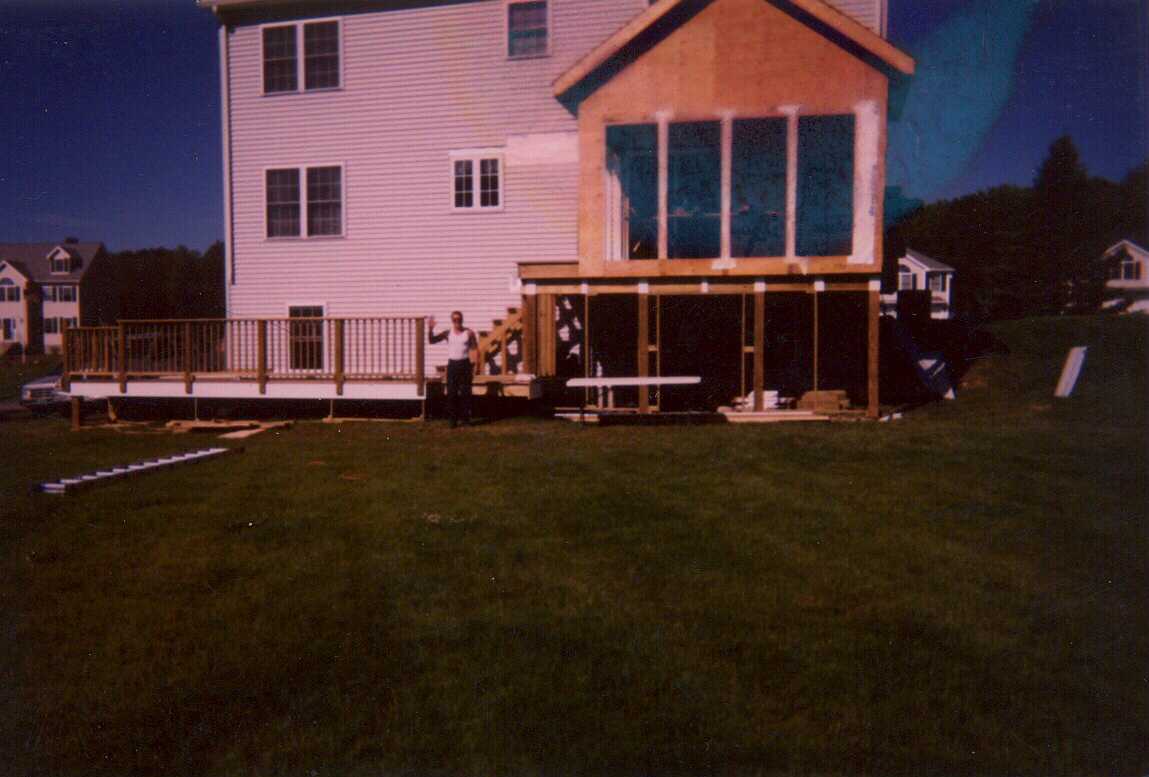 Three season room and deck