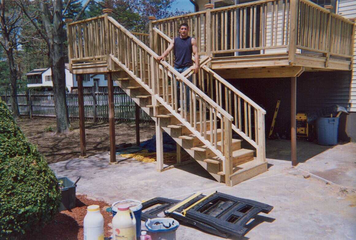 12 by 16 with landing and stairs