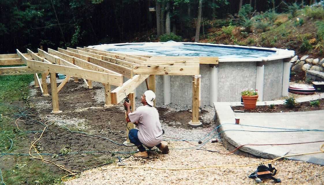 Deck for Above Ground Pool (Westford)